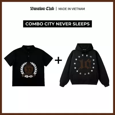[COMBO TIẾT KIỆM] Banawa Combo 2 Áo Hoodie Zip Áo Polo Chất Liệu Cotton Fearless Champion Academy Combo Unisex