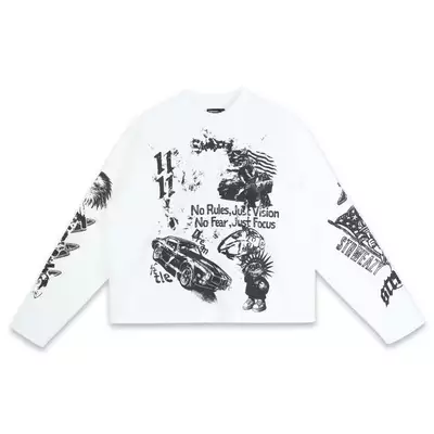ÁO SWE ALLGAS WAFFLE L/S TEE - WHITE