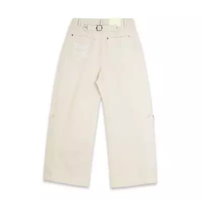 QUẦN SWE BELTED WIDE PANTS - BEIGE
