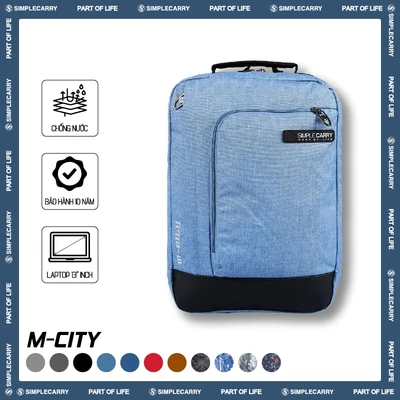 Balo Công Sở SimpleCarry M-City Nam Nữ Nhiều Màu, Nhiều Ngăn Tiện Lợi, Đựng Vừa Laptop 13 Inch