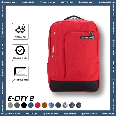Balo Văn Phòng SimpleCarry E-City 2 Chống Sốc, Trượt Nước, Có Lưới Thoát Hơi