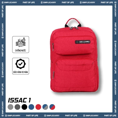 Balo Học Sinh SimpleCarry Issac 1 Nhiều Màu, Có Túi Hình Hộp, Phần Lưng Có Lớp Mút