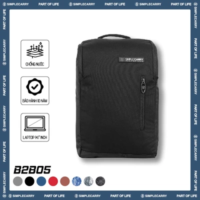 Balo Công Sở & Đi Học Nam Nữ SimpleCarry B2B05 Chống Thấm Cao Cấp, Dành Cho Laptop 14 Inch