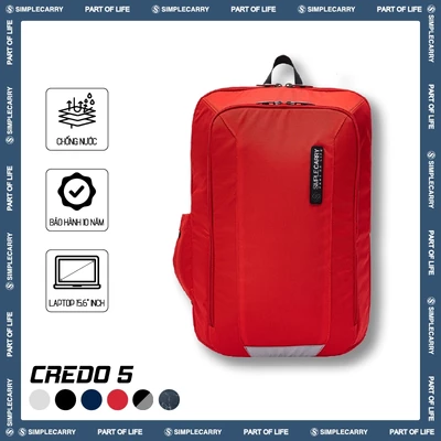 Balo Thời Trang Nam Nữ SimpleCarry Credo 5 Thiết Kế Vải Dạ Quang, Chống Thấm Tốt