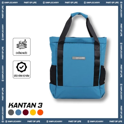 Balo Thời Trang SimpleCarry Kantan 3 Trượt Nước, Mút Lưng Êm ÁI, Ngăn Chứa Rộng