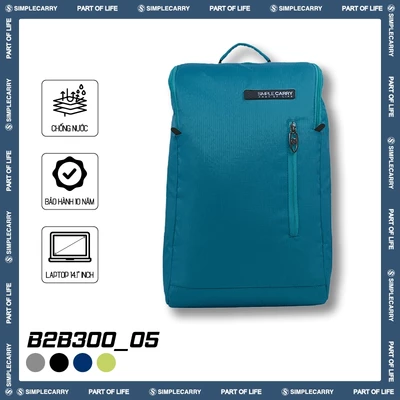 Balo Thời Trang Nam Nữ B2B300_05 Có Ngăn Đựng Laptop Chống Sốc, Vải Trượt Nước Cao Cấp