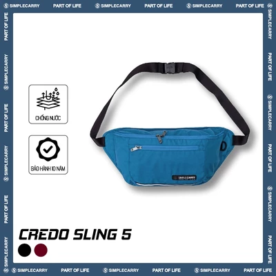 Túi Đeo Chéo Thời Trang Nam Nữ Phong Cách Hàn Quốc SimpleCarry Credo Sling 5 Dạ Quang, Vải Trượt Nước Cao Cấp