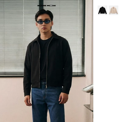 [N] Áo Khoác Dạ Relaxed Zipper Basic, Chất Vải Dạ Thoải Mái, AK0102, SOME HOW STORE