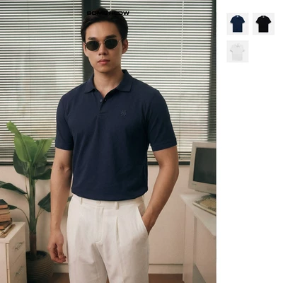 [N] Áo Polo Slimfit Raglan Pinstripe Collar Chất Liệu Cotton CVC Cao Cấp Tôn Dáng Chỉn Chu, PL0213 SOME HOW STORE