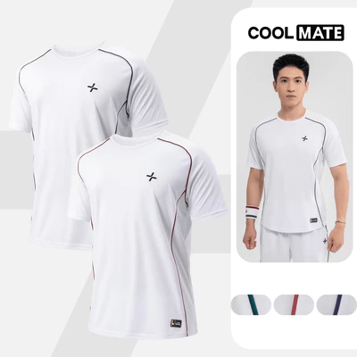Combo 2 Áo thun thể thao nam Tennis, Pickleball Driveshot Essentials Nhanh khô Thoáng khí Coolmate