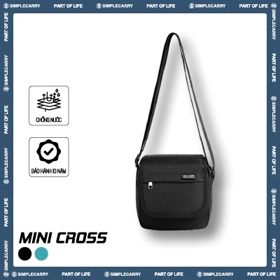 Túi Cross Chéo SimpleCarry MiniCross Vải Ngăn Rộng, Thiết Kế Đơn Giản, Nhiều Ngăn Tiện Lợi