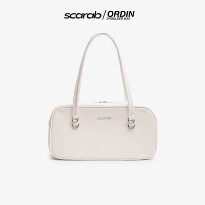 Túi xách đeo vai SCARAB ORDIN WHITE thời trang nam nữ đựng vừa iPad 11 inch, điện thoại, ví tiền, đồ trang điểm