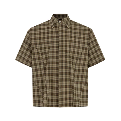 OUTBREAK - ÁO SƠMI NGẮN TAY HOẠ TIẾT CARO *FRAGMENTS CARO SHIRT*