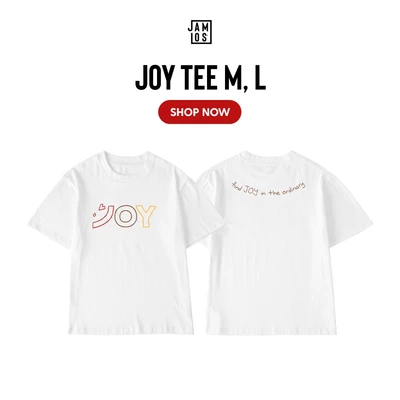 Joy Tee - Áo thun trắng vải cotton phom boxy Jamlos