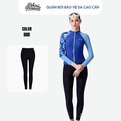 Quần bơi nữ ống dài chống nắng đi biển - Bikini Passport - BS316_X