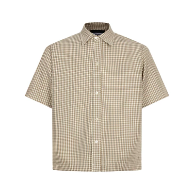 OUTBREAK - ÁO SƠMI NGẮN CARO XẾP LY “BASIC CARO SHIRT”