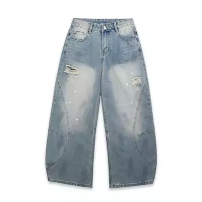 QUẦN SWE ARC WIDE JEANS - WASHED BLUE