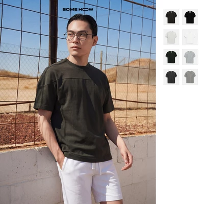 [N] Áo Thun Boxy Line Division 360GSM Vải Cotton Thoải Mái Đầy Đặn Giữ Form, AT0345 SOME HOW STORE