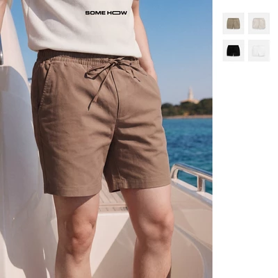 [N] Quần Short Slimfit Khaki Basic Kaki 280GSM Dày Dặn Bển Bỉ Thoải Mái, QS0137 SOME HOW STORE