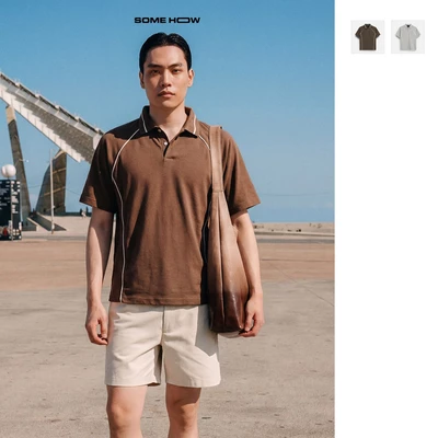 [N] Áo Polo Boxy Cool Fab Collarmatch Vải CoolFabric Thoải Mái Năng Động Cá Tính PL0176, SOME HOW STORE