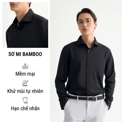 Áo Sơ Mi Tay Dài Nam Bamboo Easy Care Form Fitted - Routine 10S26SHL053