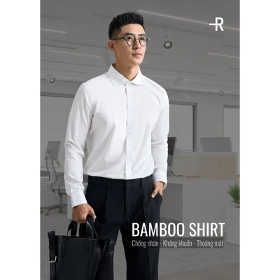 [🔥HOT] Áo Sơ Mi Tay Dài Nam Bamboo Non Iron Form Fitted - Routine 10S26SHL056