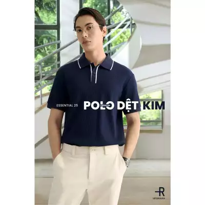 [🔥HOT] Áo Polo Tay Ngắn Nam Phối Cổ Form Fitted - Routine 10F25POL016