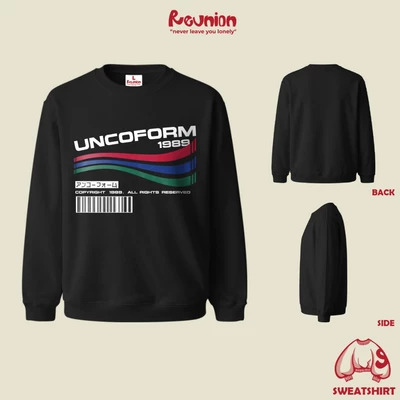 Áo Sweatshirt REUNION "UNCOFORM" Áo Sweater Nam Nữ Form Rộng SWT5