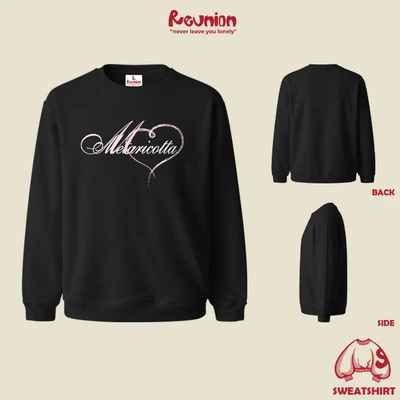 REUNION Áo Sweatshirt Nỉ In Họa Tiết HEART Áo Sweater Nam Nữ Form Rộng SWT2