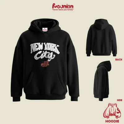 Áo Hoodie REUNION "NEWYORK" Áo Hoodie Form Rộng HD37