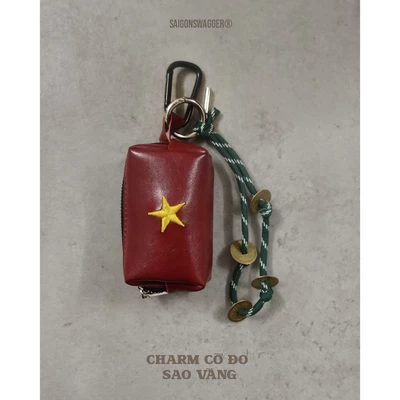 Móc Khoá Túi Mini Da "CỜ ĐỎ SAO VÀNG" SAIGONSWAGGER CHARM LEATHER