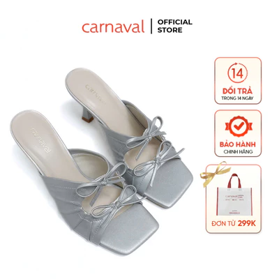 Dép Cao Gót Nữ Kiểu Dáng Lacing Gót Nhọn Cao 9cm Da Cao Cấp – Dáng Đẹp, Sang Trọng - VS142