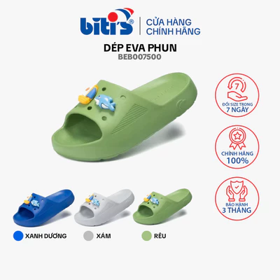 Dép Eva phun Biti's Bé Trai BEB007500 size 24 đến 27