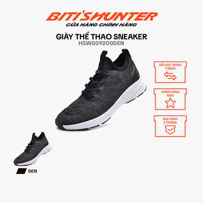 Giày Thể Thao sneaker Nữ Biti's Hunter HSW009200DEN - màu đen - size 35 đến 39