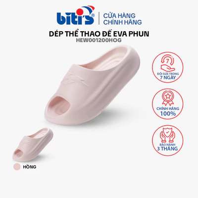 Dép thể thao đế Eva phun Nữ Biti's Hunter HEW001200HOG (Hồng)