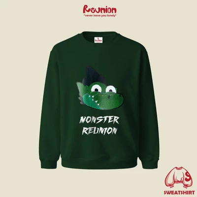 Áo Sweatshirt Hình Thêu Xù REUNION R'DINOSAUR