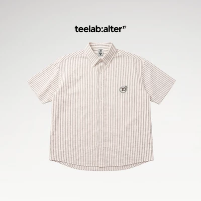 Sơ Mi Teelab Alter Cuban Textured Oxford Stripe Shirt SS090