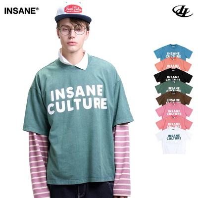 Áo Thun InsaneClo CULTURE 26 WASHED TEE Form Oversize Vải Thun Cotton Wash Hiệu Ứng
