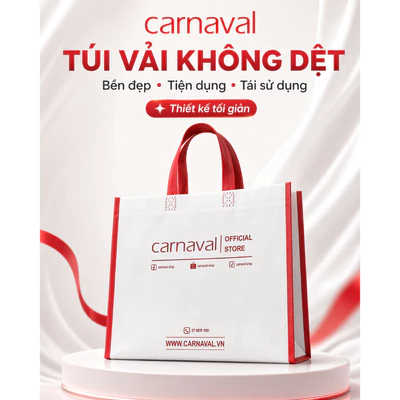 Túi Vải Không Dệt Carnaval Siêu Xinh - Túi Đựng Thân Thiện Môi Trường, Đa Năng, Bền Đẹp