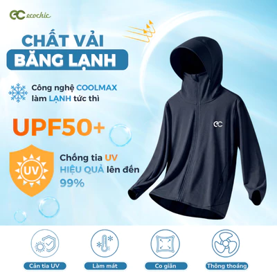 [VER 2-Tặng khẩu trang] Áo Khoác Chống Nắng Nữ Ecochic Vải Băng Lạnh Ice Silk Cao Cấp Chống Tia UV Thoáng Khí B233