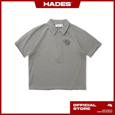 HADES SPLICE POLO - HADES Brand chính hãng - Áo polo vải chân cua màu / XÁM