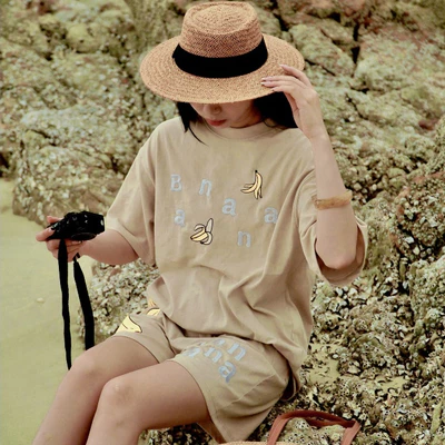 Bộ áo thun tay ngắn YELLOW FLICKER cotton BANANA unisex