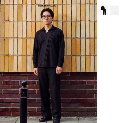  Set Relaxed Shirt Diagline Pant Linen, Chất Vải Linen Bột Thoải Mái, SB0056, SOME HOW STORE