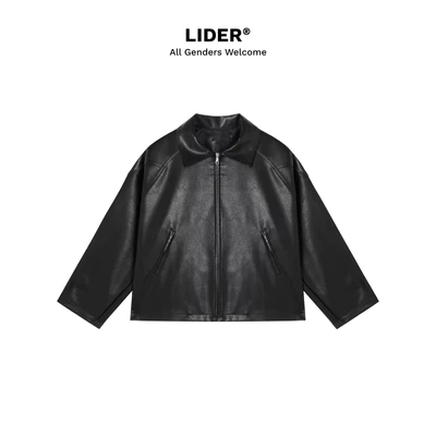 Áo Khoác Da Bomber Unisex LIDER LINGER LEATHER JACKET