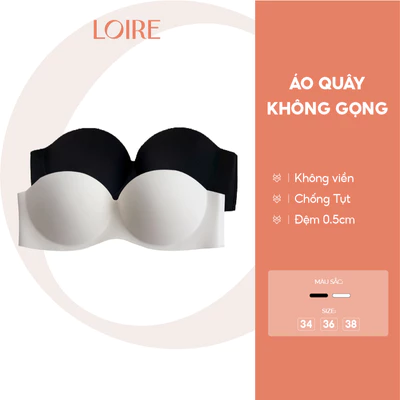 Áo Quây Không Viền BRQ130 Không Gọng Đệm 1.5cm Đi Biển/Đi TiệcLoirechic