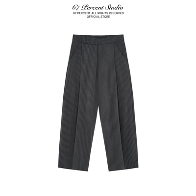 Quần Tây Ống Suông Hoạ Tiết Sọc 67PERCENT/67% - TAILORED SCULPT TROUSERS