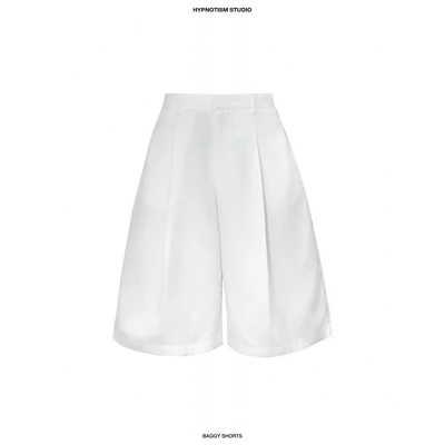 HYPNOTISM | BAGGY SHORTS - Quần lửng xếp ly sườn ống rộng xoè nhẹ phong cách streetwear cá tính