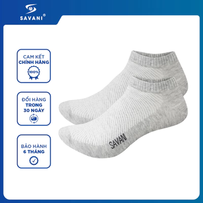 Combo 2 Đôi Tất Cổ Ngắn SAVANI, Chất Cotton Thoáng Khí, Mềm Mại MTA017K5