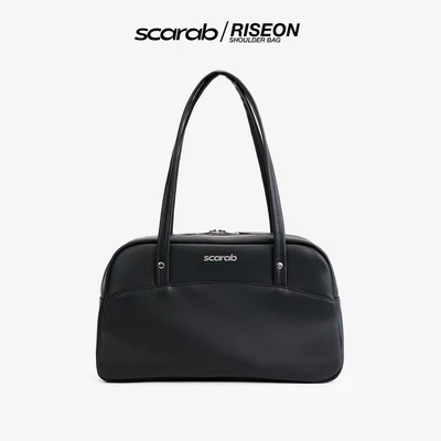 [CÓ SẴN] Túi xách đeo vai SCARAB RISEON BLACK thời trang nam nữ đựng vừa Laptop 13", đồ trang điểm