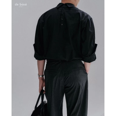 basé SHIRT 01 - Áo Sơmi  Cotton Cổ  Áo Ngược - de basé